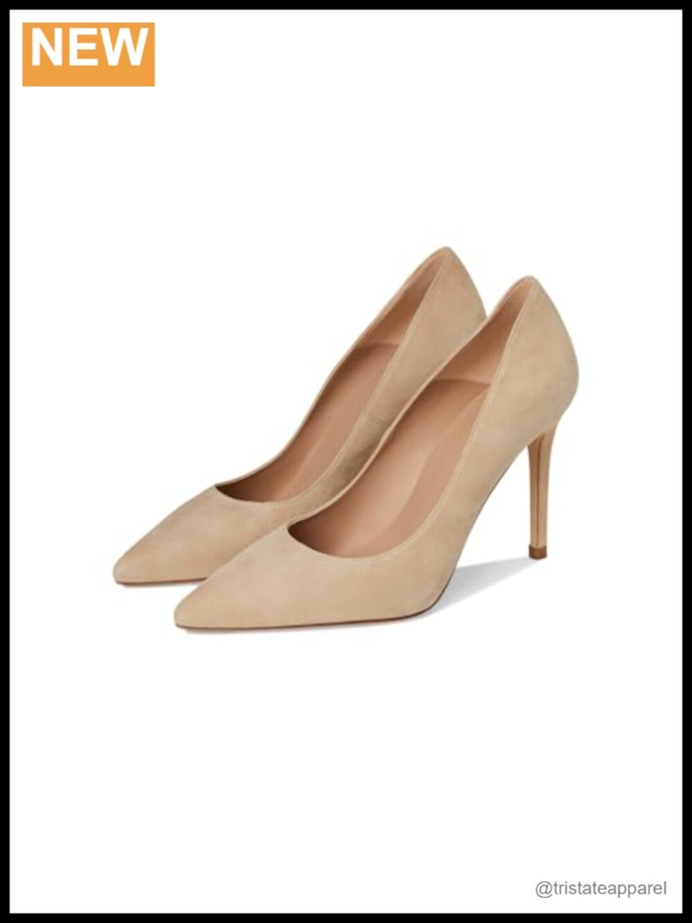 Suede Pointed Toe Stiletto Court Pumps Made in Spain